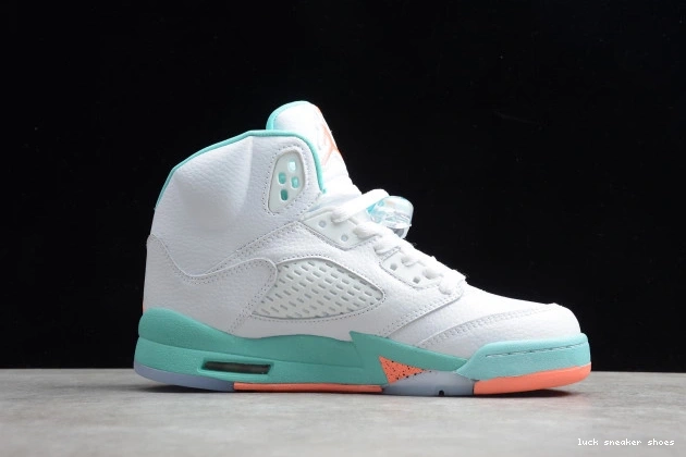Cheap LUCY GS Air Jordan 440892-100 Light 5 Aqua 0811